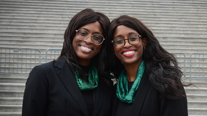 Two neurologists attending Neurology on the Hill in Washington, DC