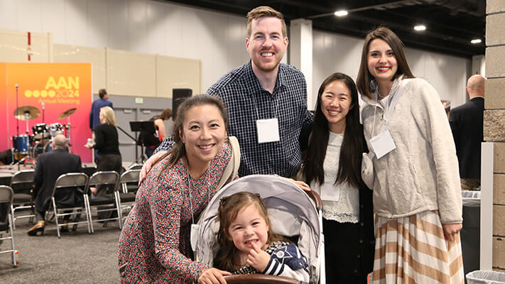 Participants of all ages find fun and value at the AAN Annual Meeting exhibit hall.