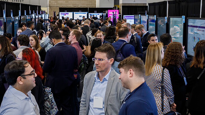 The bustling 2024 Annual Meeting poster hall included 2,100+ abstracts presented throughout the week.